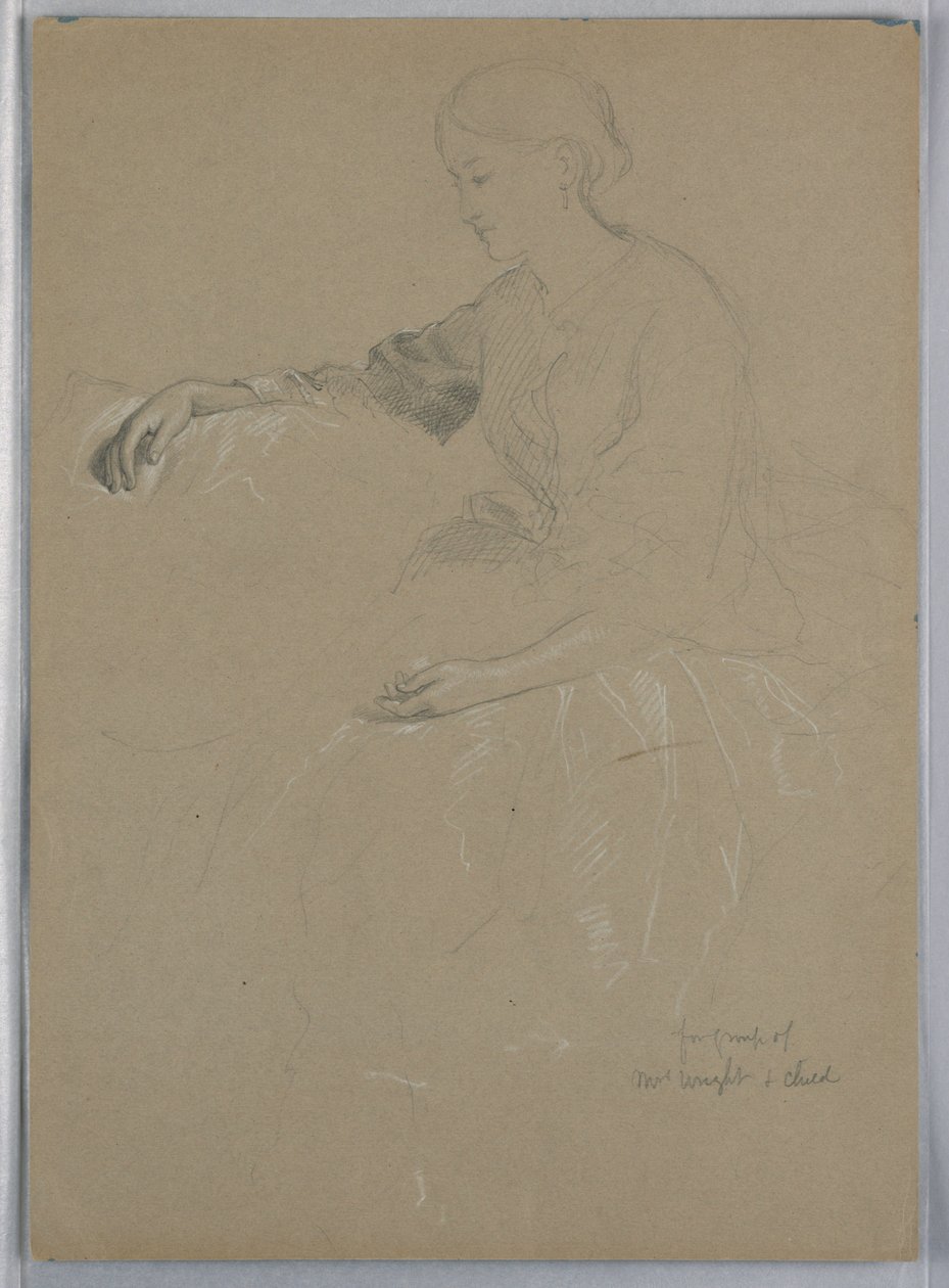 Mrs William Wright och barn av Daniel Huntington