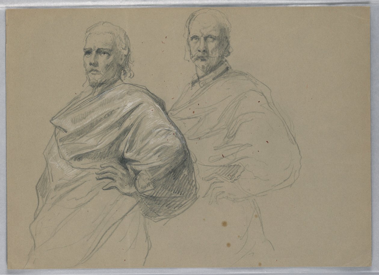 Studie för "Titian Showing av Daniel Huntington