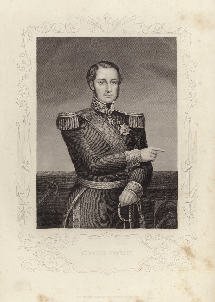 Amiral Havelin (gravyr) av Daniel John. Pound
