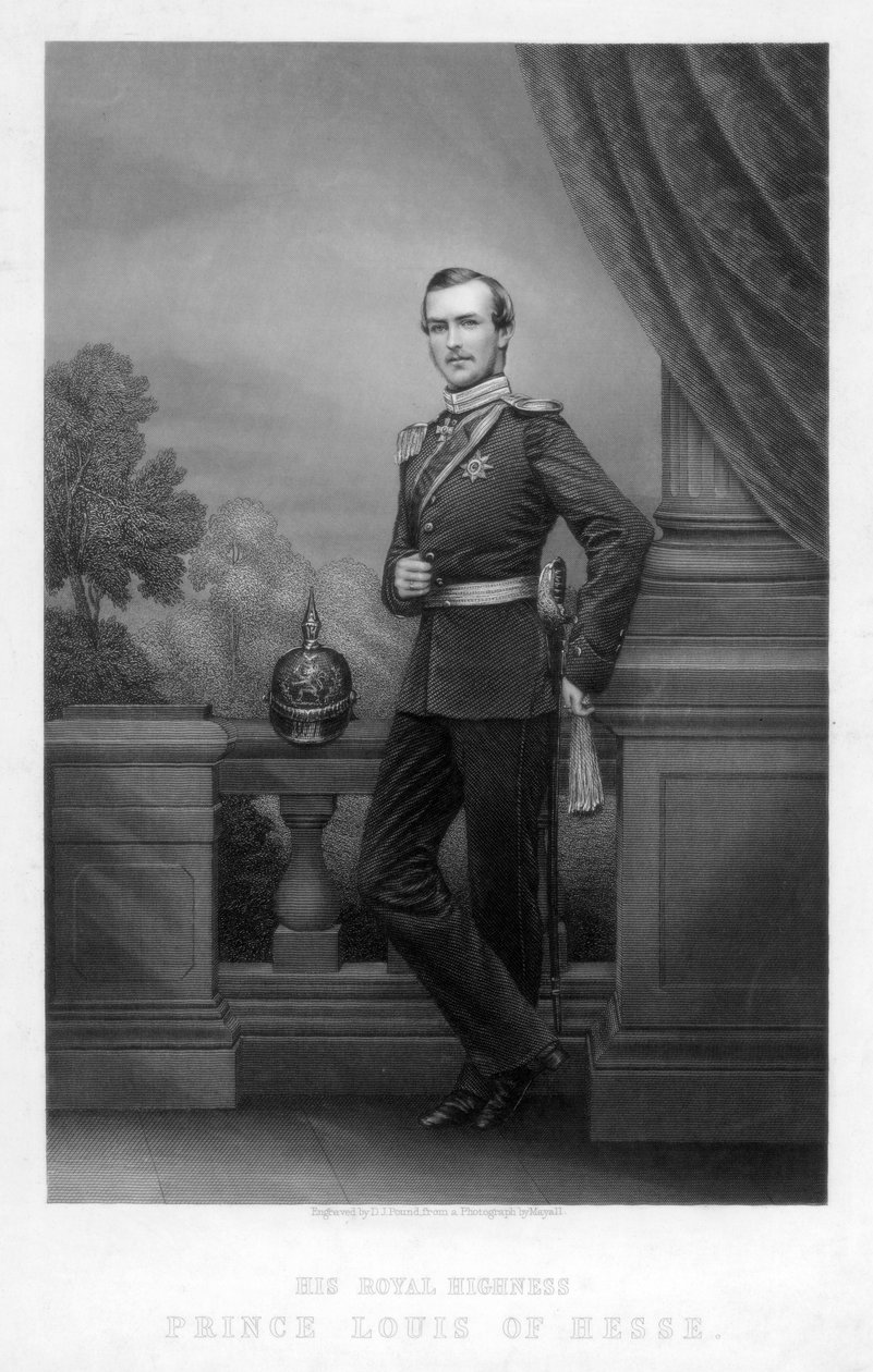 Prins Louis av Hessen, 1800-talet. av Daniel John Pound