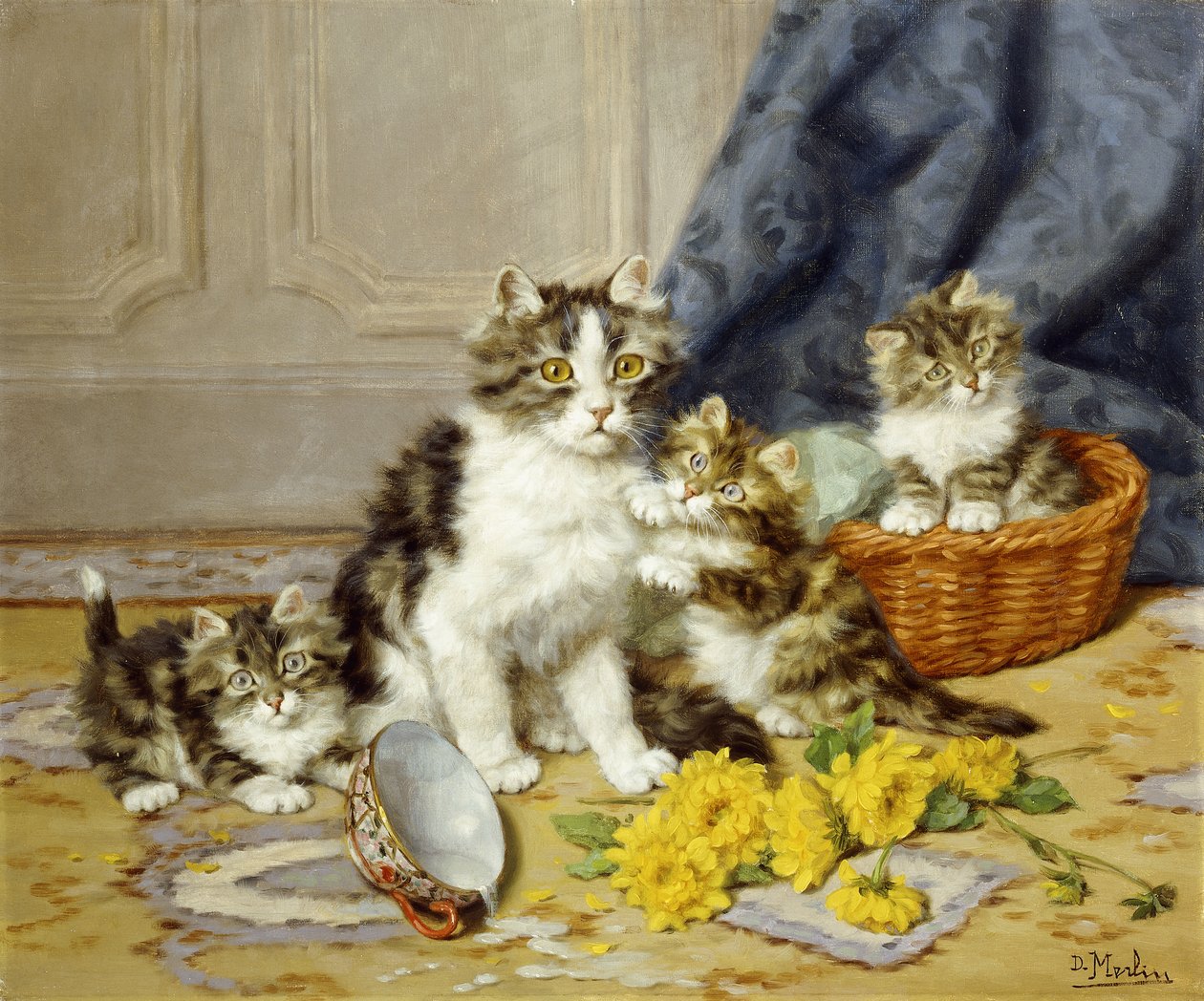 Lekfulla kattungar av Daniel Merlin
