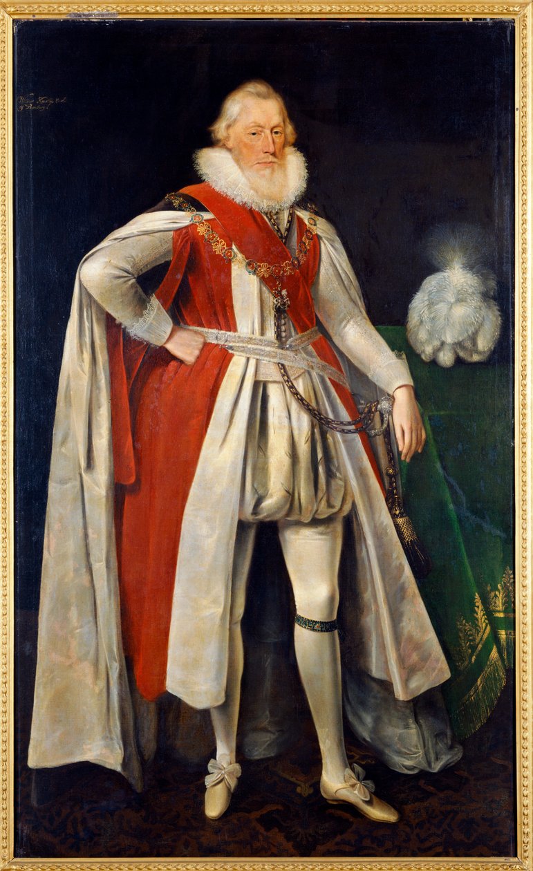 William Knollys c.1620 (olja på duk) av Daniel Mytens