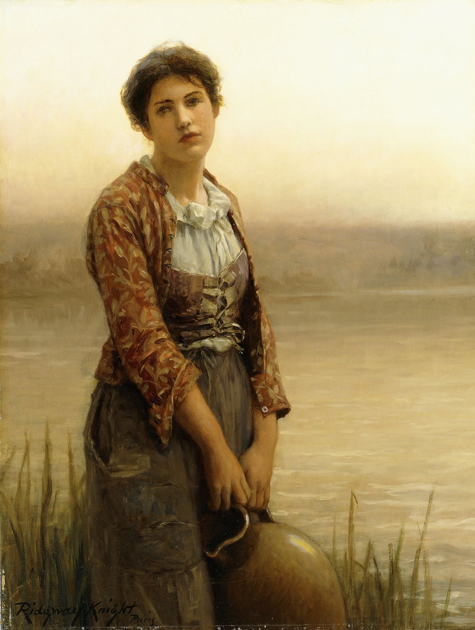Vattenbäraren, av Daniel Ridgway Knight