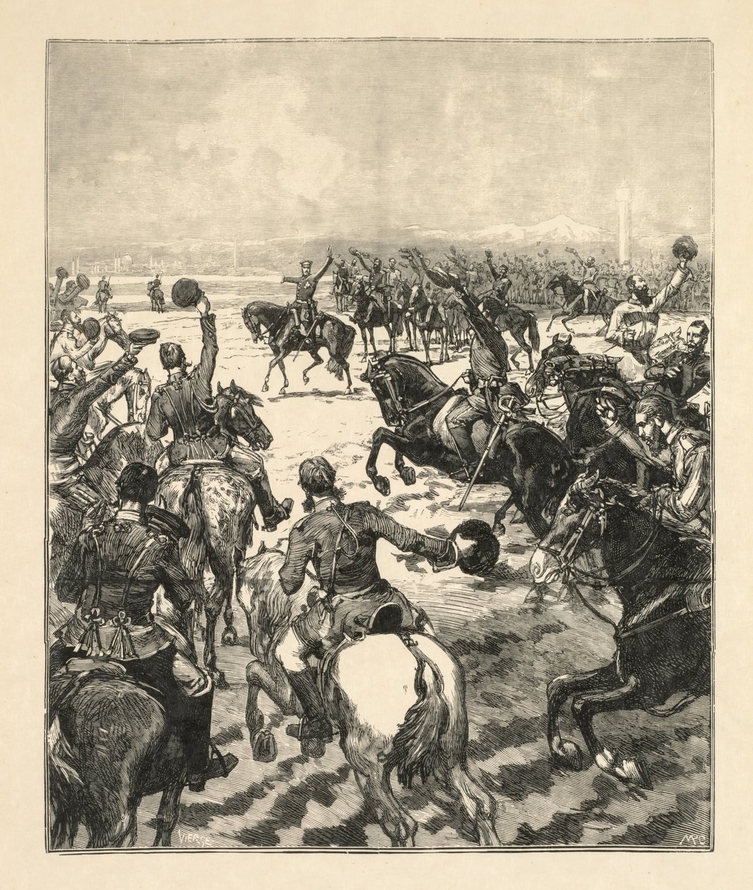 Napoleonska stridsscen. av Daniel Urrabieta Vierge