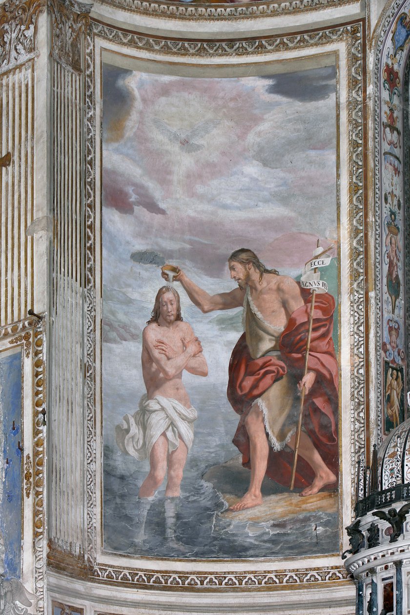 Jesu dop av Johannes av Daniele Crespi