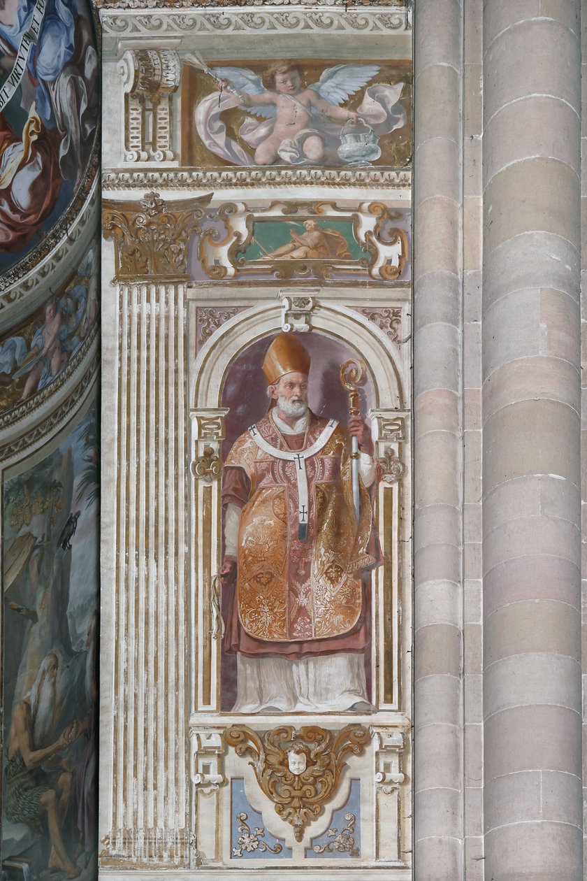 Sankt Ambrosius av Daniele Crespi