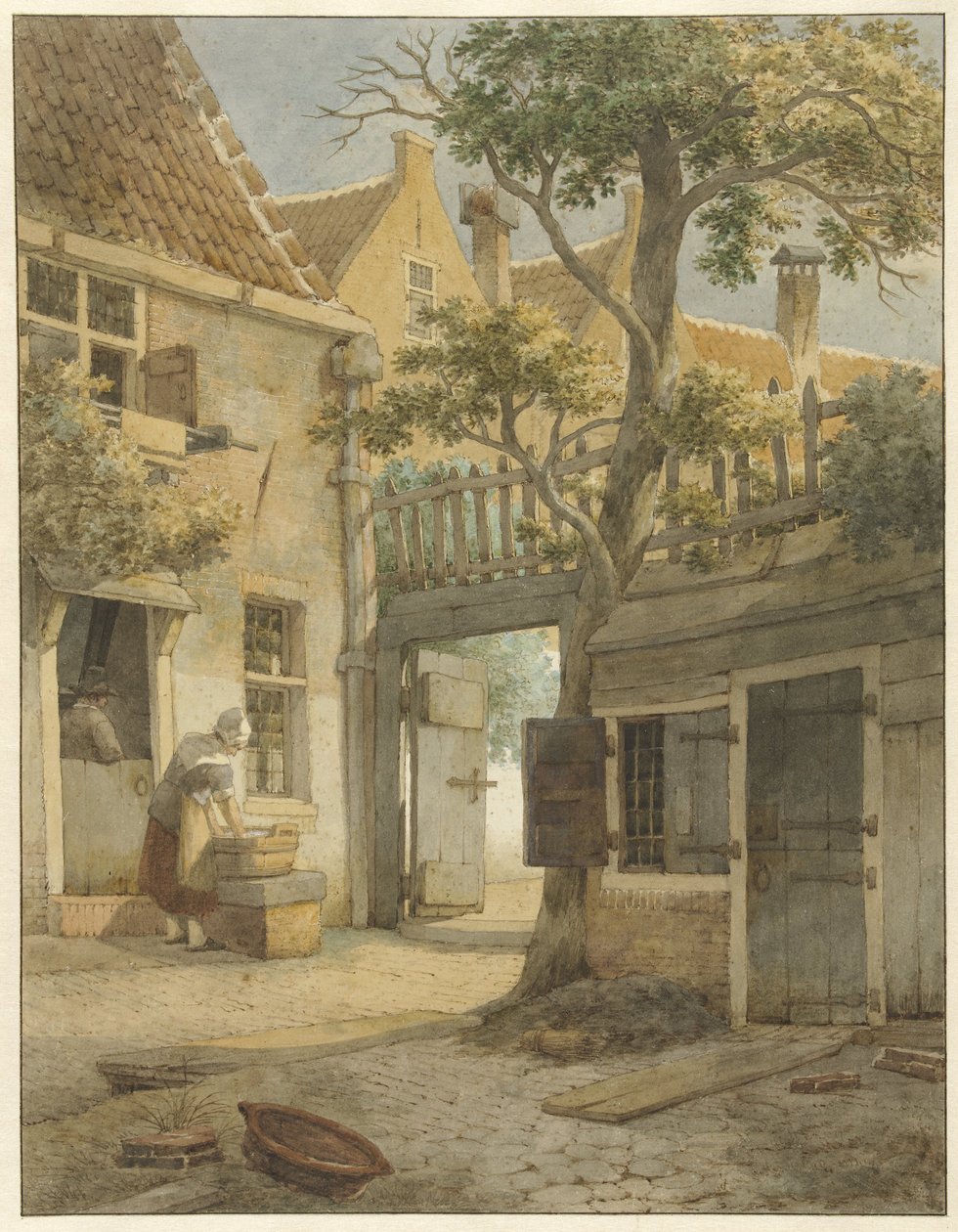 Innergård till en innergård i Amsterdam av Daniël Kerkhoff