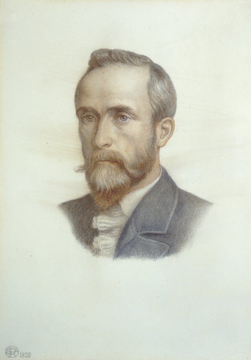 Porträtt av Frederick Richard Leyland, 1879 (färgade kritor på papper) av Dante Gabriel Charles Rossetti