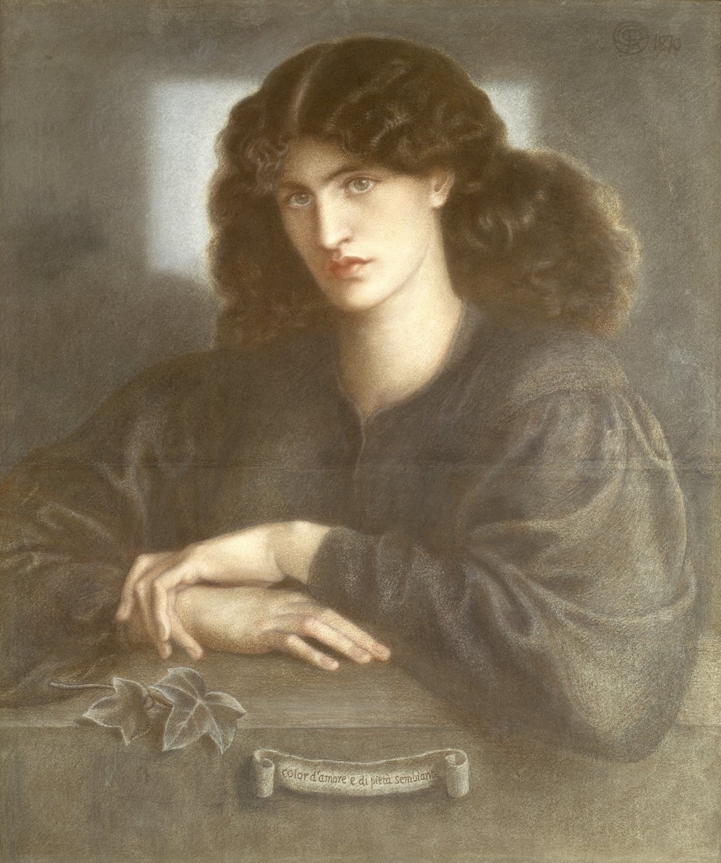 The Lady of Pity, eller The Woman of the Window, 1870 (pastell) av Dante Gabriel Charles Rossetti