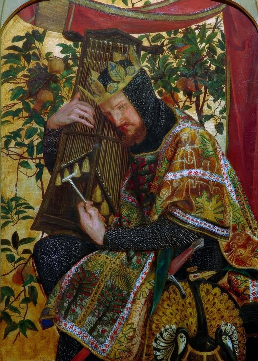 David som kung av Dante Gabriel Charles Rossetti