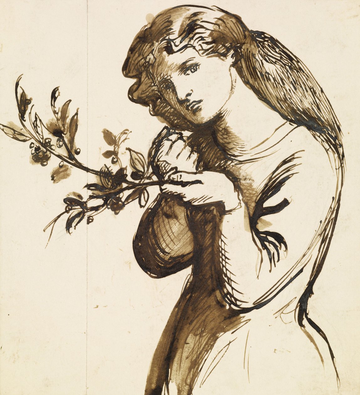 Kvinna av Dante Gabriel Charles Rossetti
