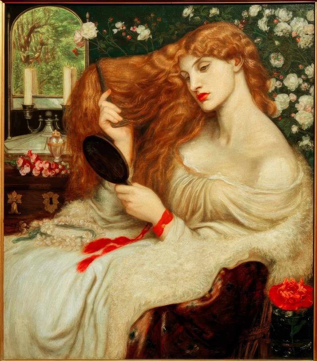 Lady Lilith av Dante Gabriel Charles Rossetti