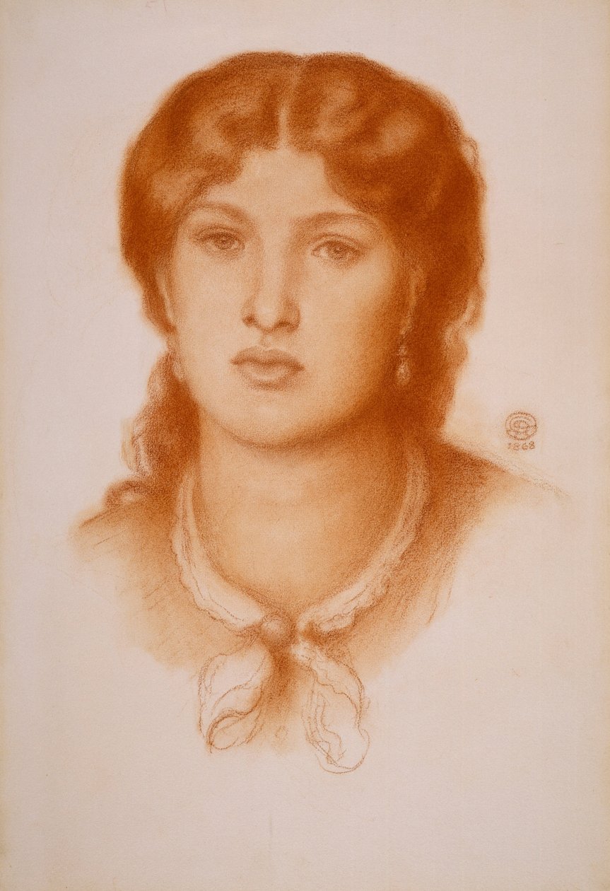 Porträtt av Fanny Cornforth av Dante Gabriel Charles Rossetti