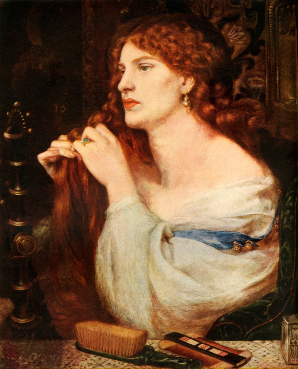 Aurelia Fazios älskarinna, 1863-1873, 1948. av Dante Gabriel Charles Rossetti