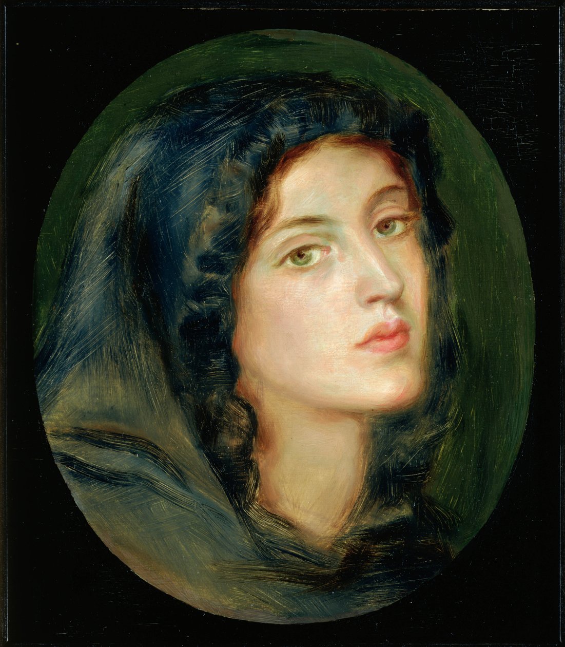 Miss Burton av Dante Gabriel Charles Rossetti