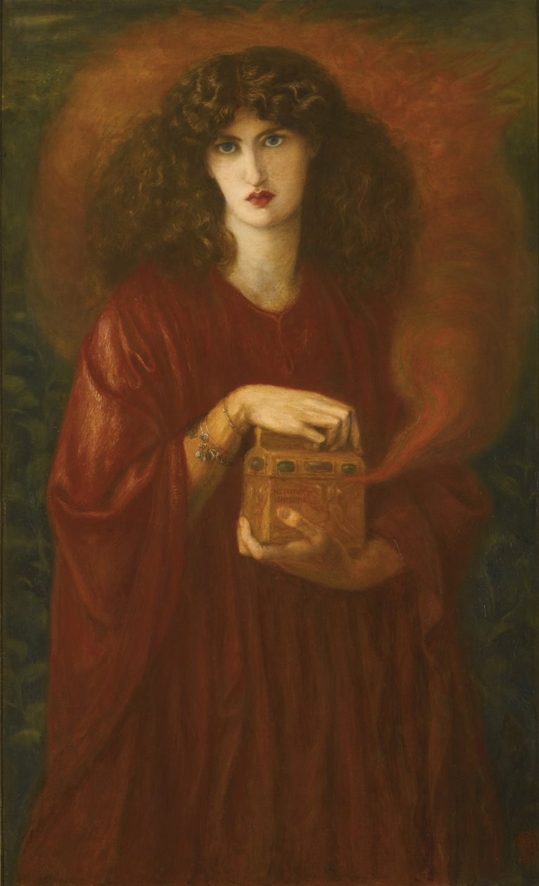 Pandora, 1871 av Dante Gabriel Charles Rossetti