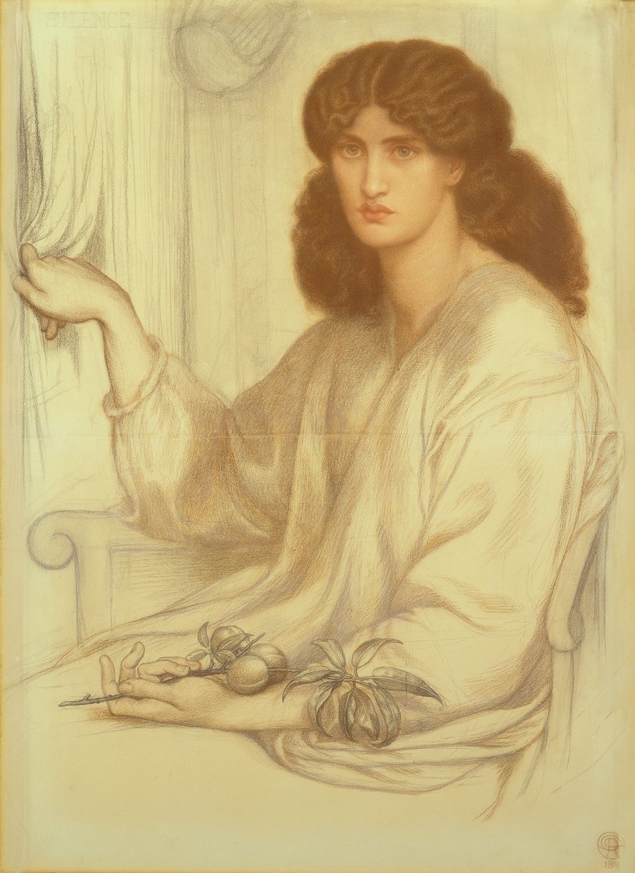 Tystnad, 1870 av Dante Gabriel Charles Rossetti