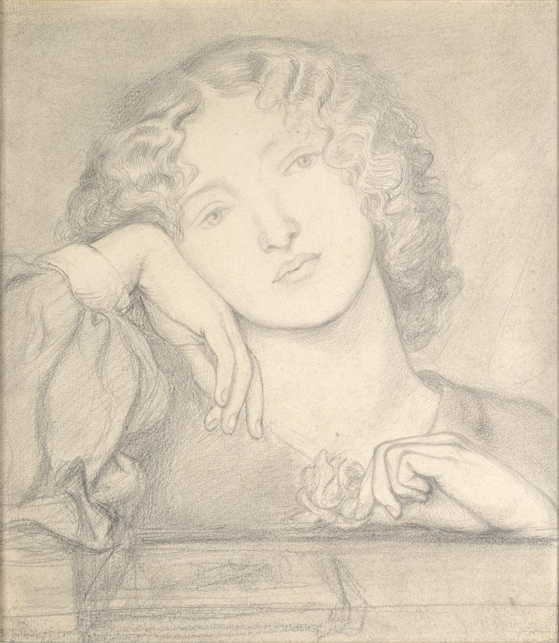 Man Rose, c1860-talet av Dante Gabriel Rossetti
