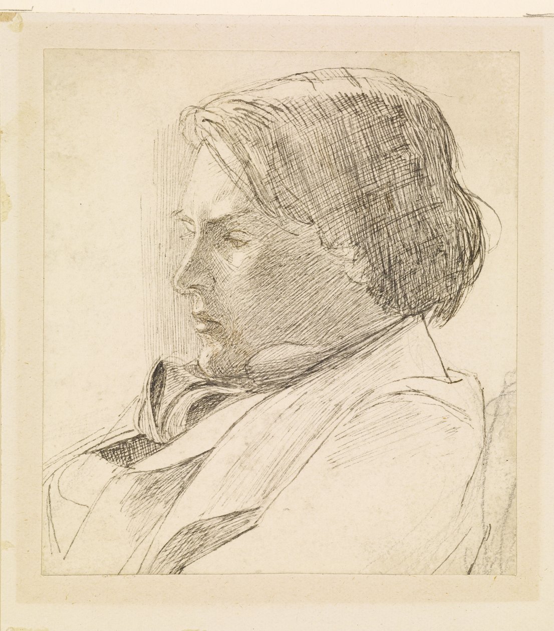 Porträtt av en ung man av Dante Gabriel Rossetti