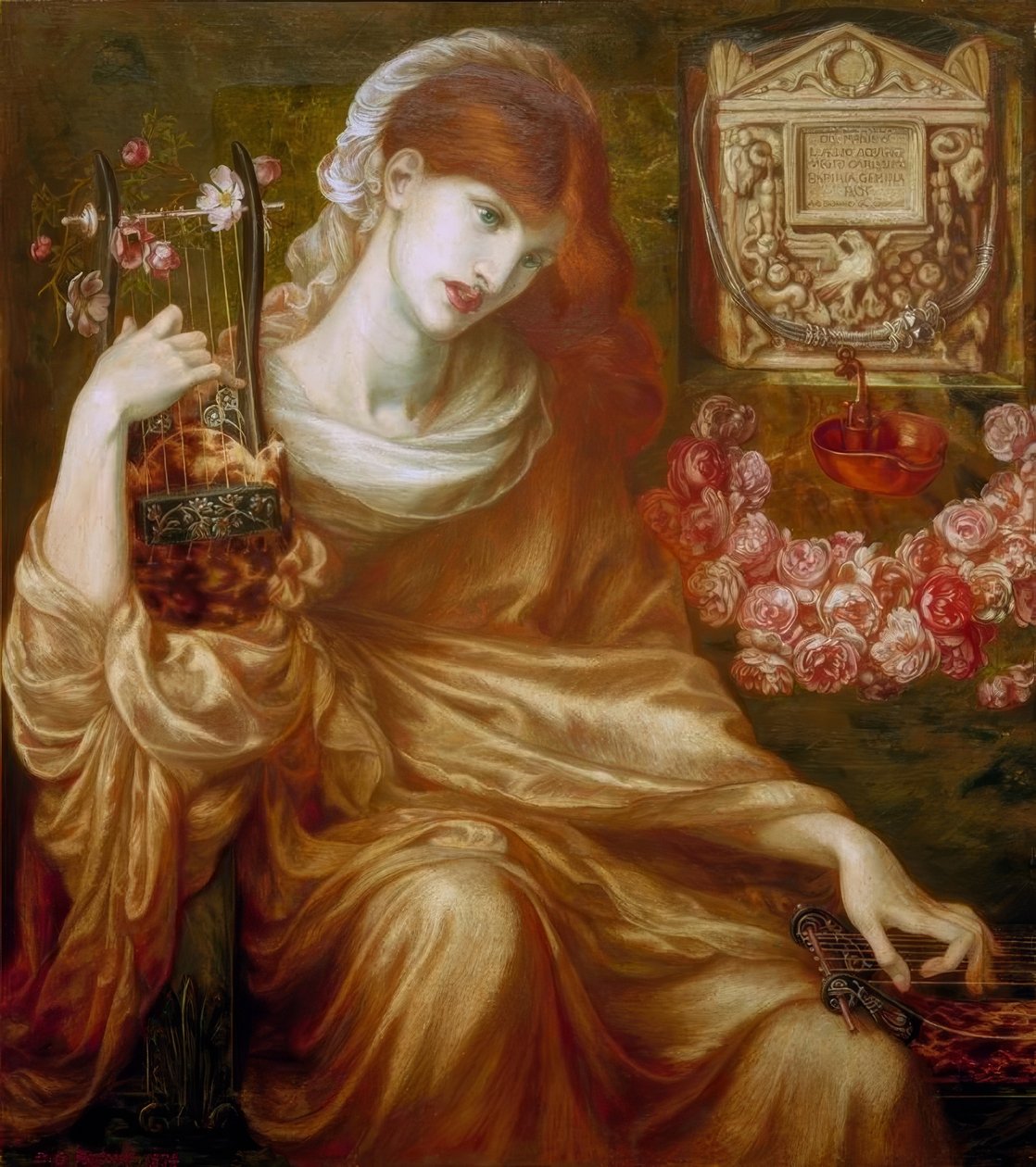 Romersk änka (Manus gudar) av Dante Gabriel Charles Rossetti