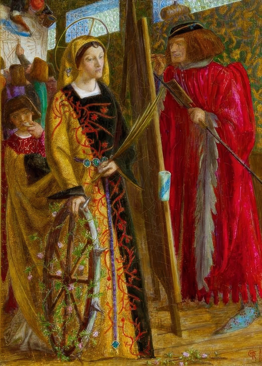 St. Catherine av Dante Gabriel Charles Rossetti