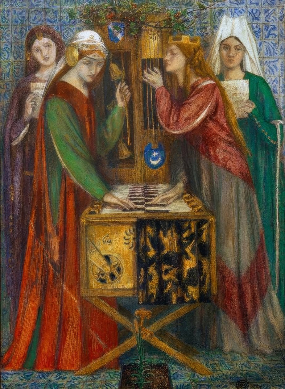 Den blå garderoben av Dante Gabriel Charles Rossetti