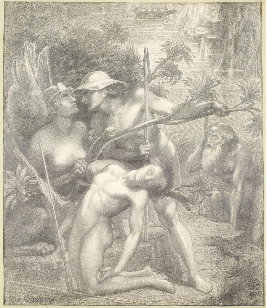 Frågan, sfinxen av Dante Gabriel Rossetti