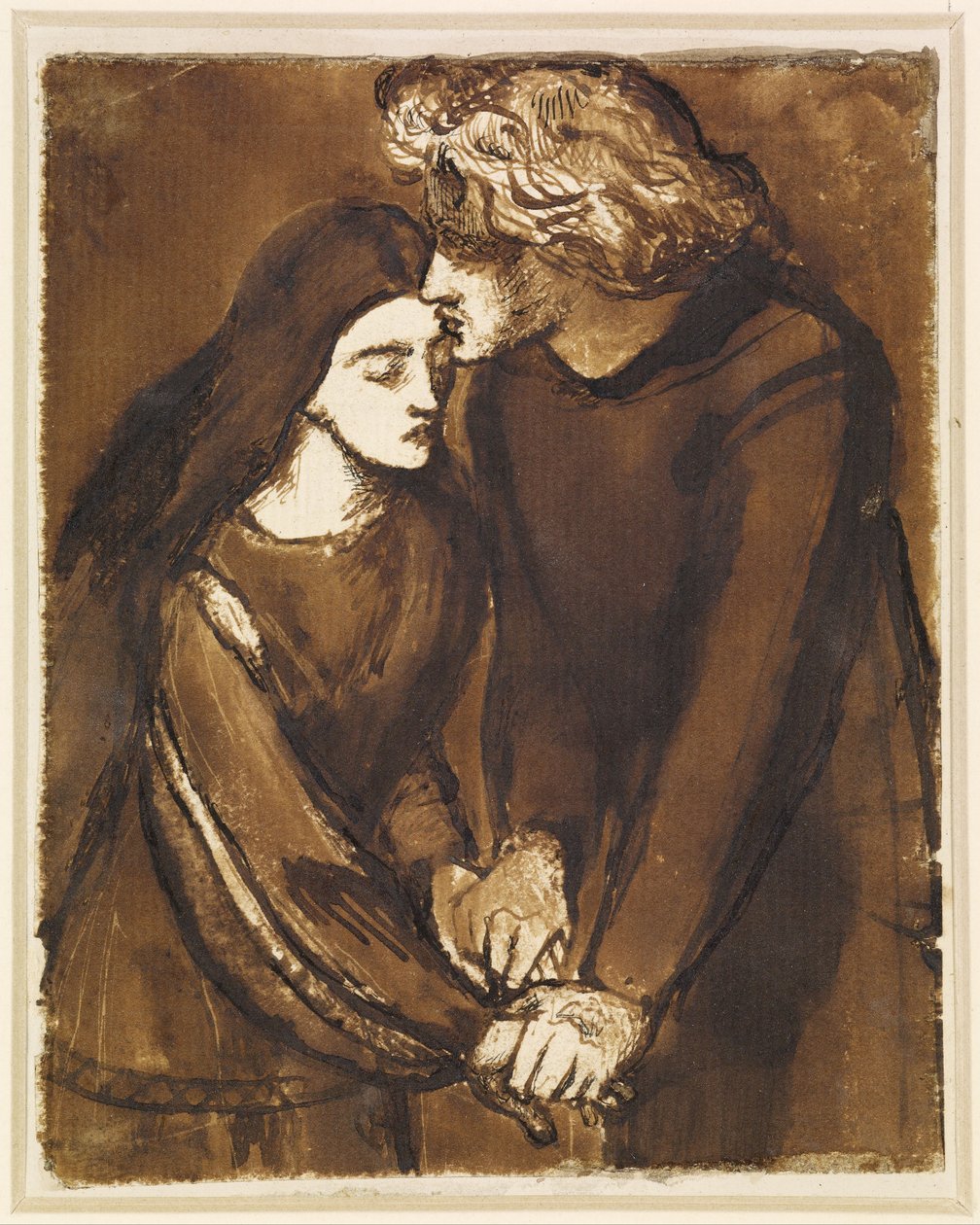 Två älskande av Dante Gabriel Rossetti