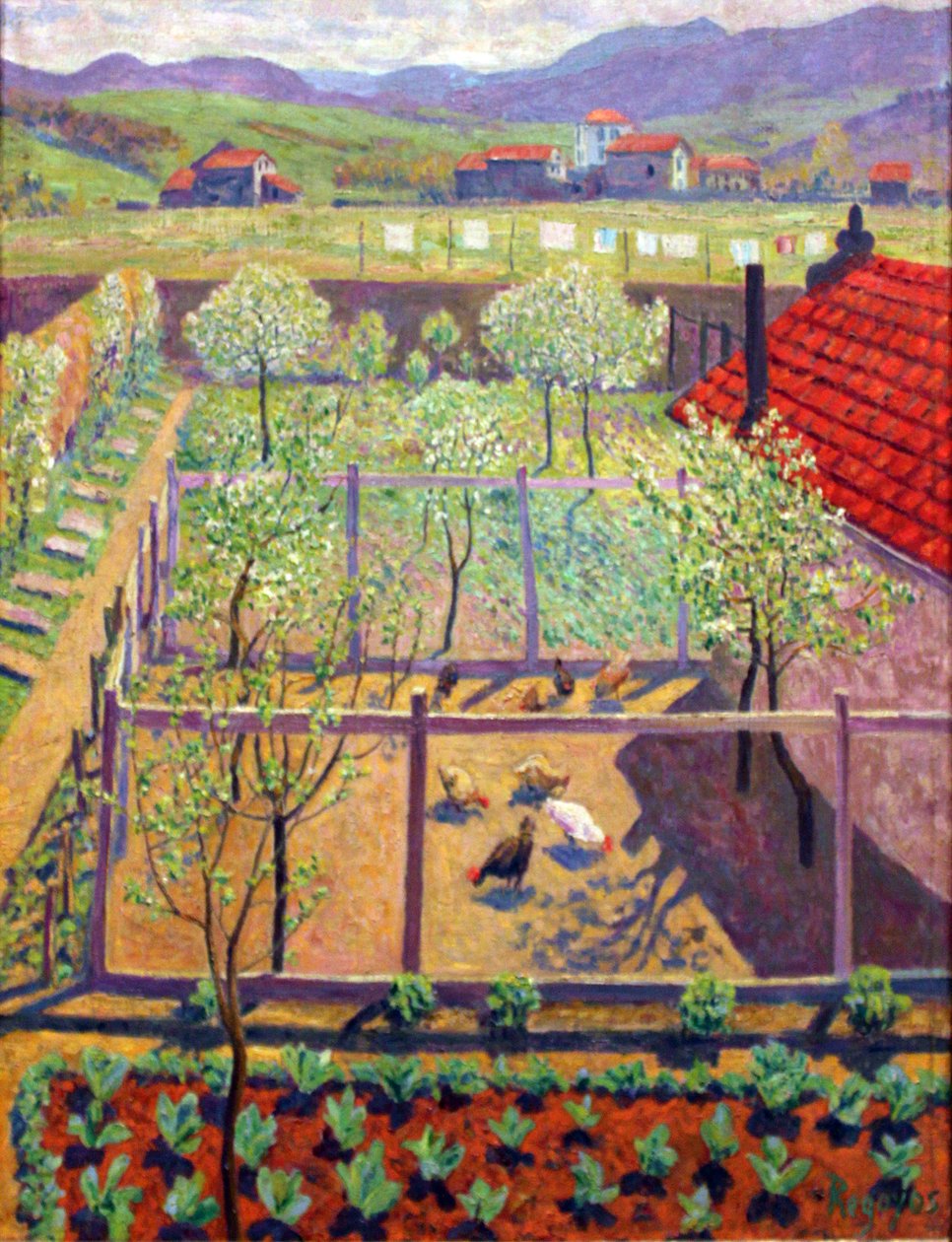 Hühnerhof av Darío de Regoyos