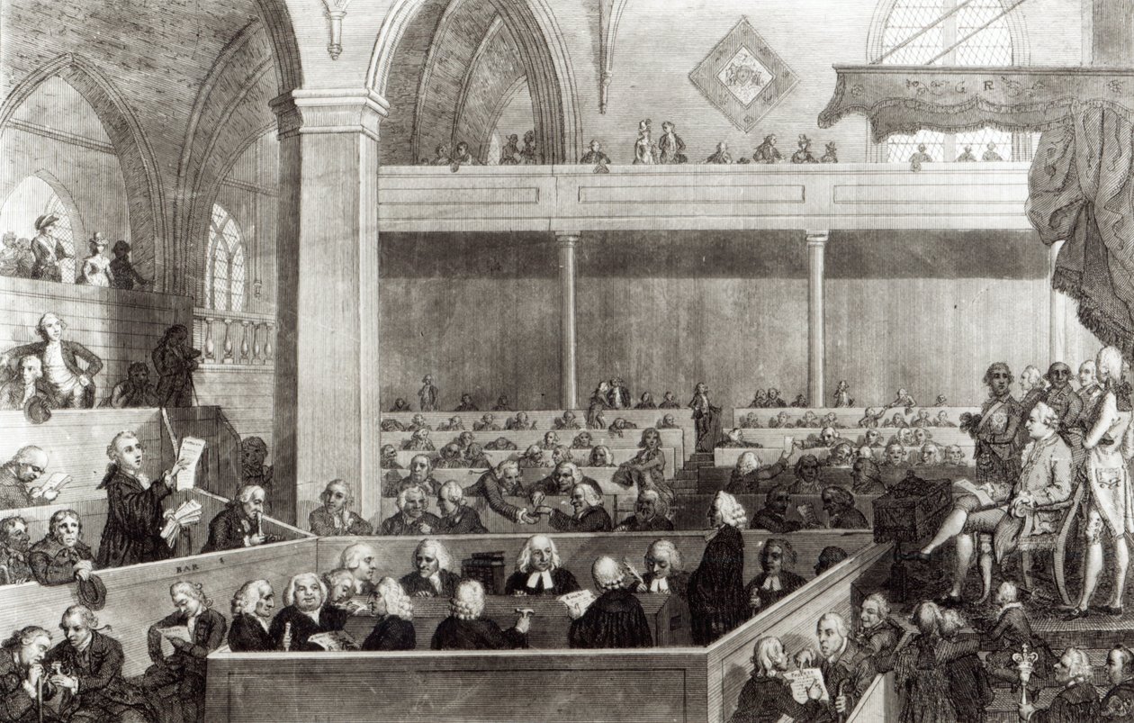 The General Assembly of the Kirk of Scotland, graverad av R. Scott, 1787 av David Allan