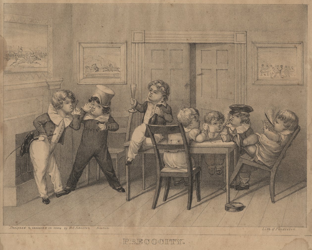 Precocity, 1827 av David Claypoole Johnston