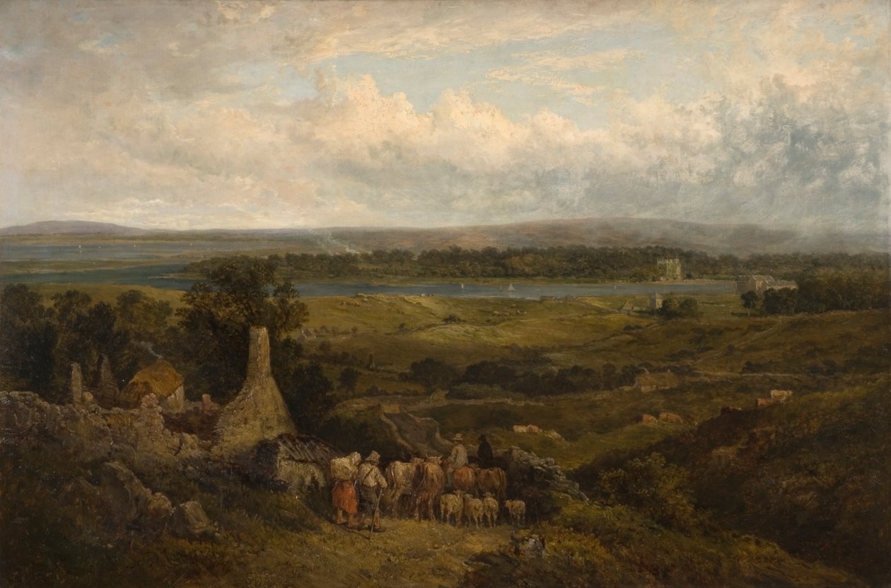 Menlough Castle, Galway, Irland av David Cox