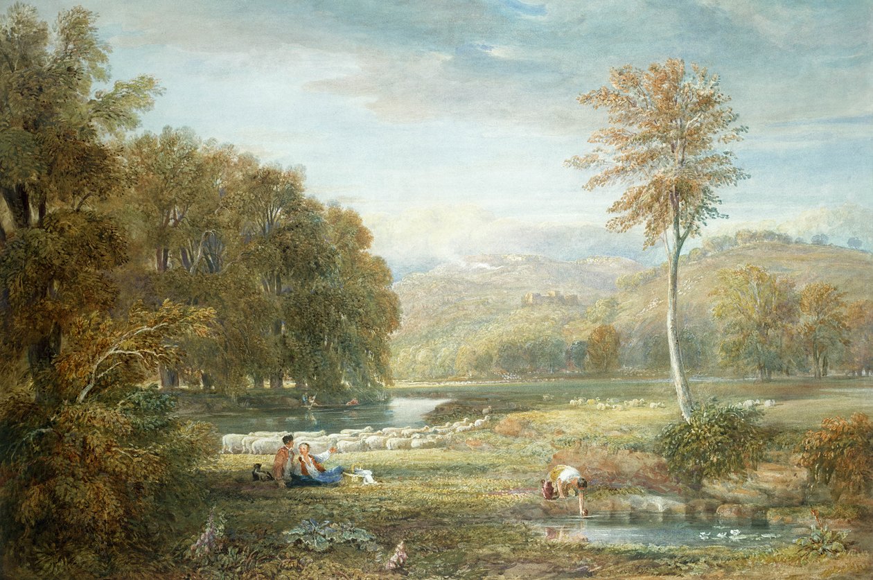 Pastoral scen av David Cox