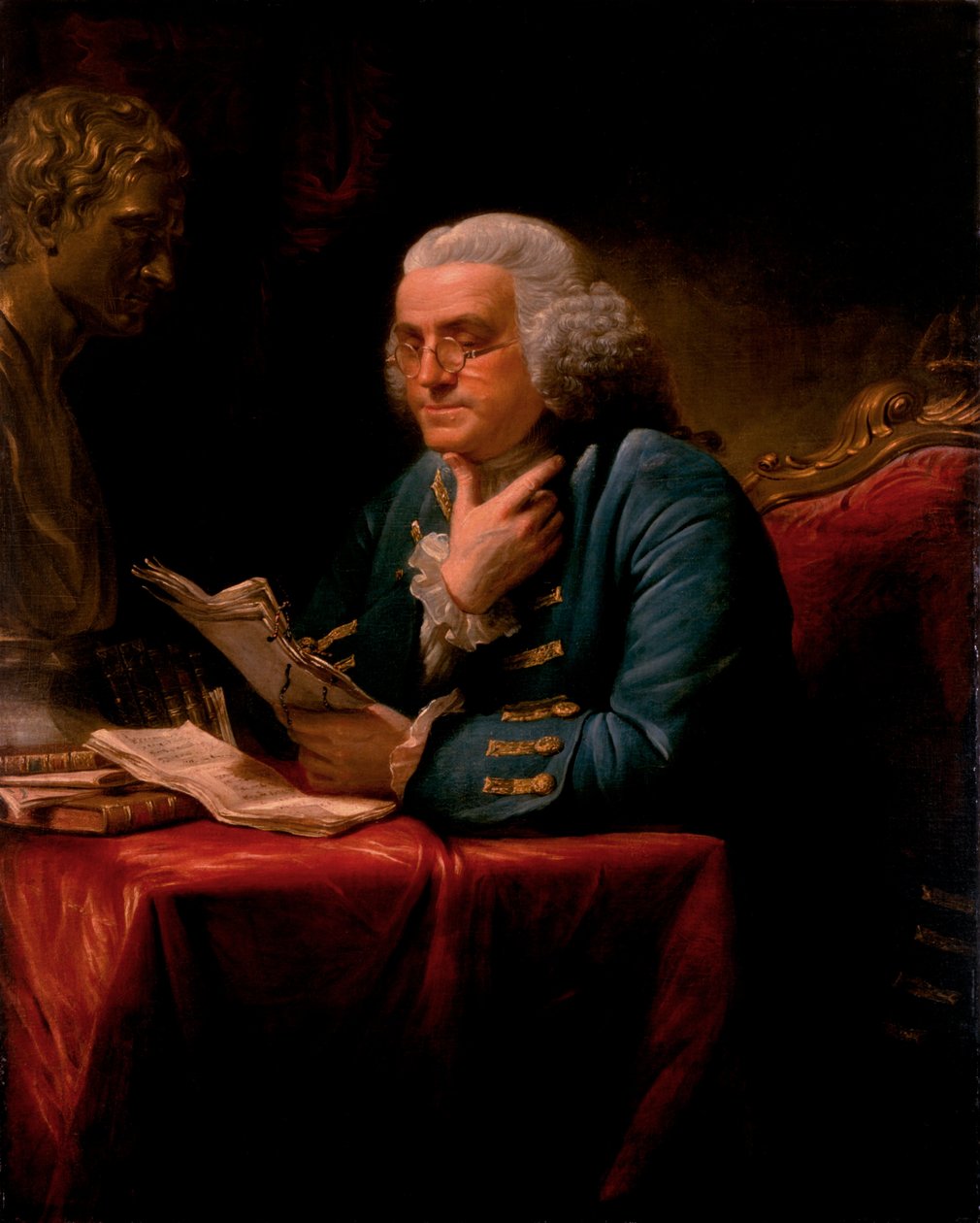 Benjamin Franklin av David Martin
