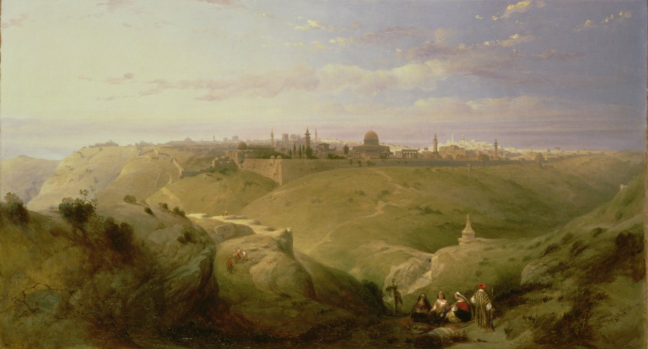 Jerusalem, 1842 av David Roberts