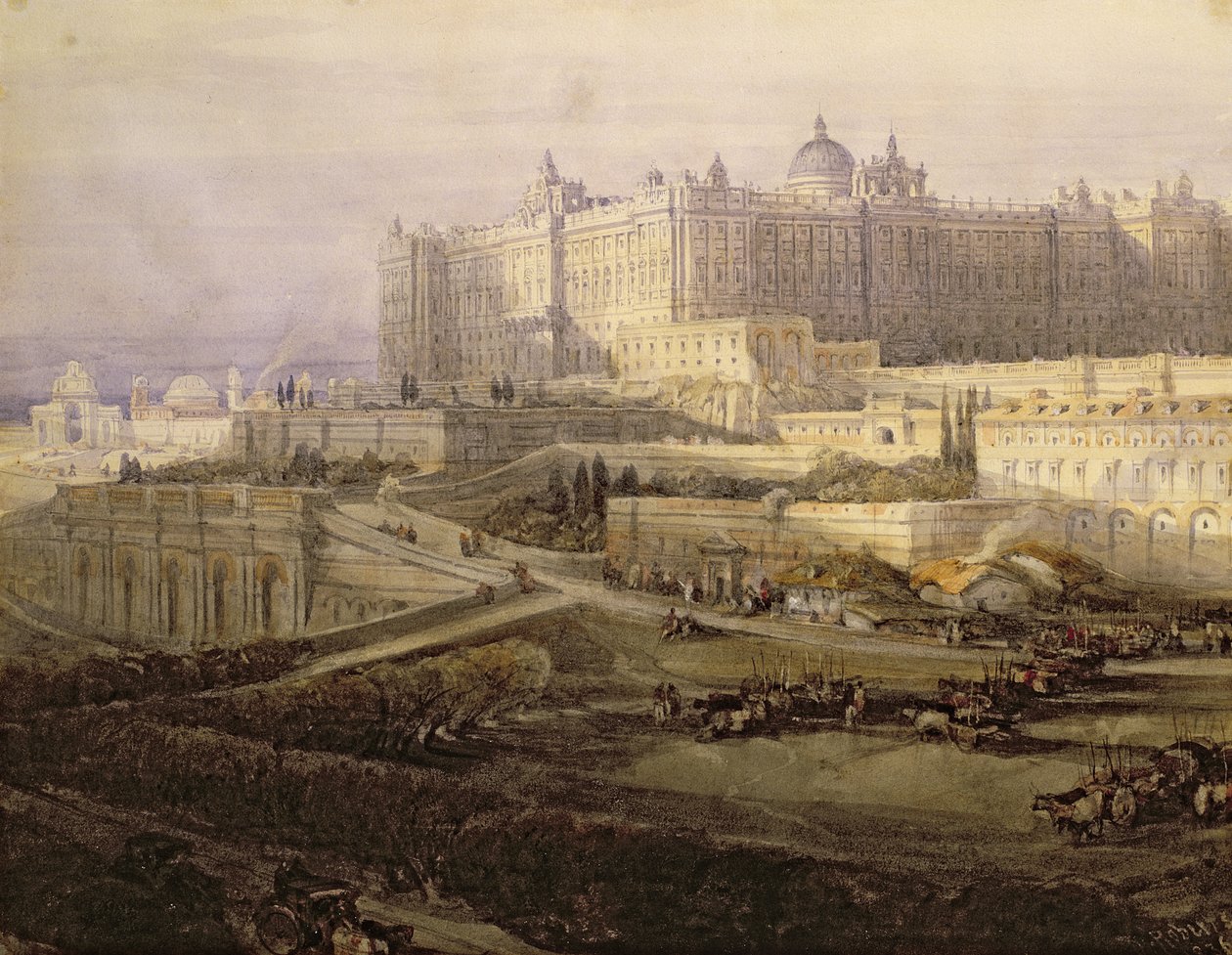Kungliga palatset, Madrid av David Roberts