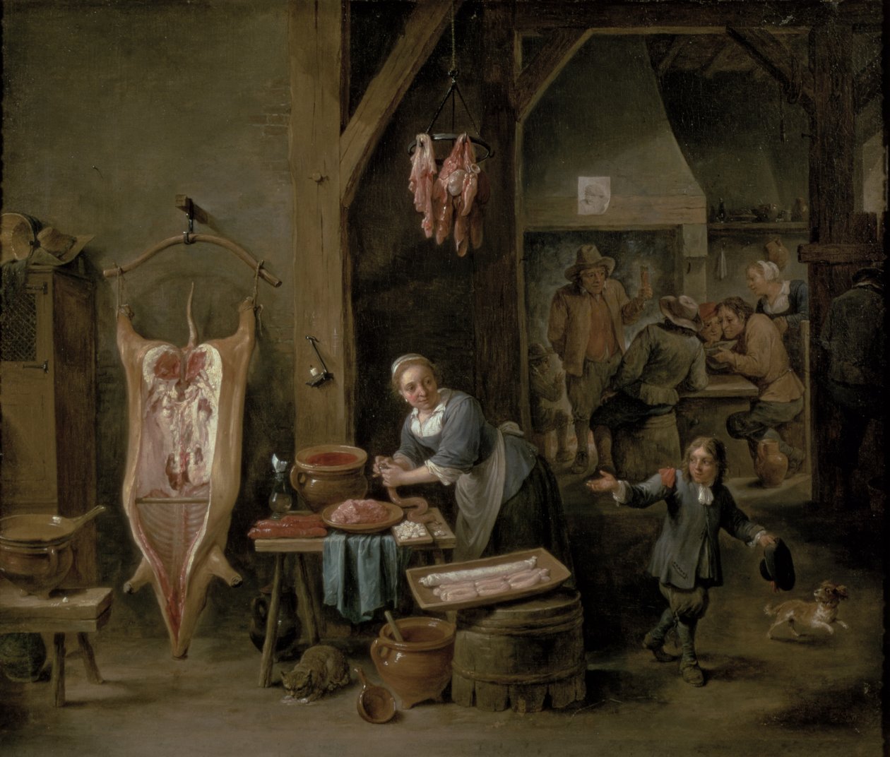 Korvtillverkning, 1651 av David Teniers the Younger