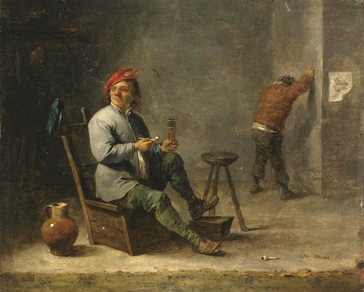 Smoker av David Teniers the Younger