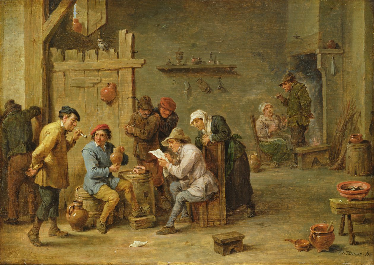 Nyhederne swed av David Teniers the Younger