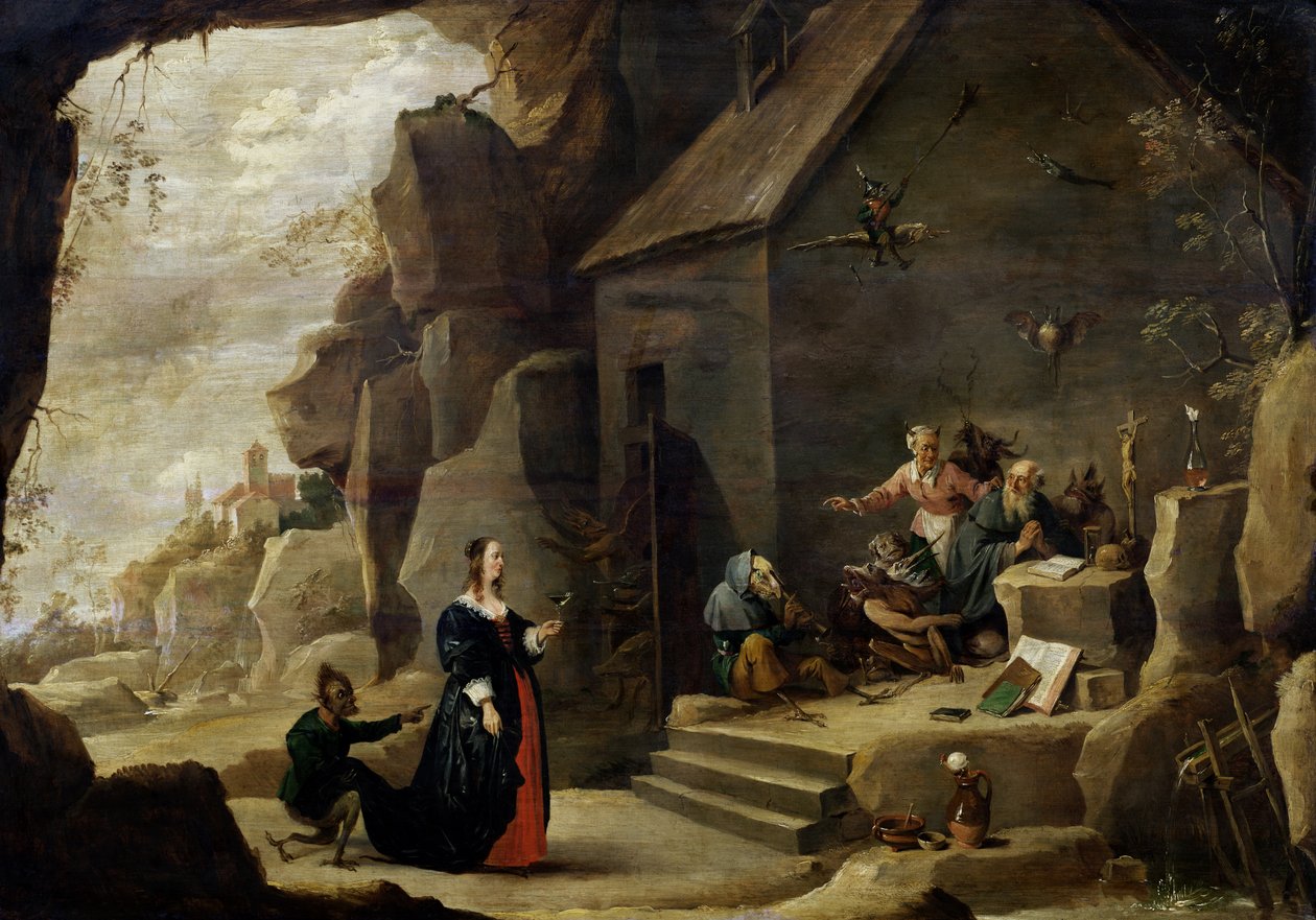 Frestelsen av Sankt Antonius av David Teniers the Younger
