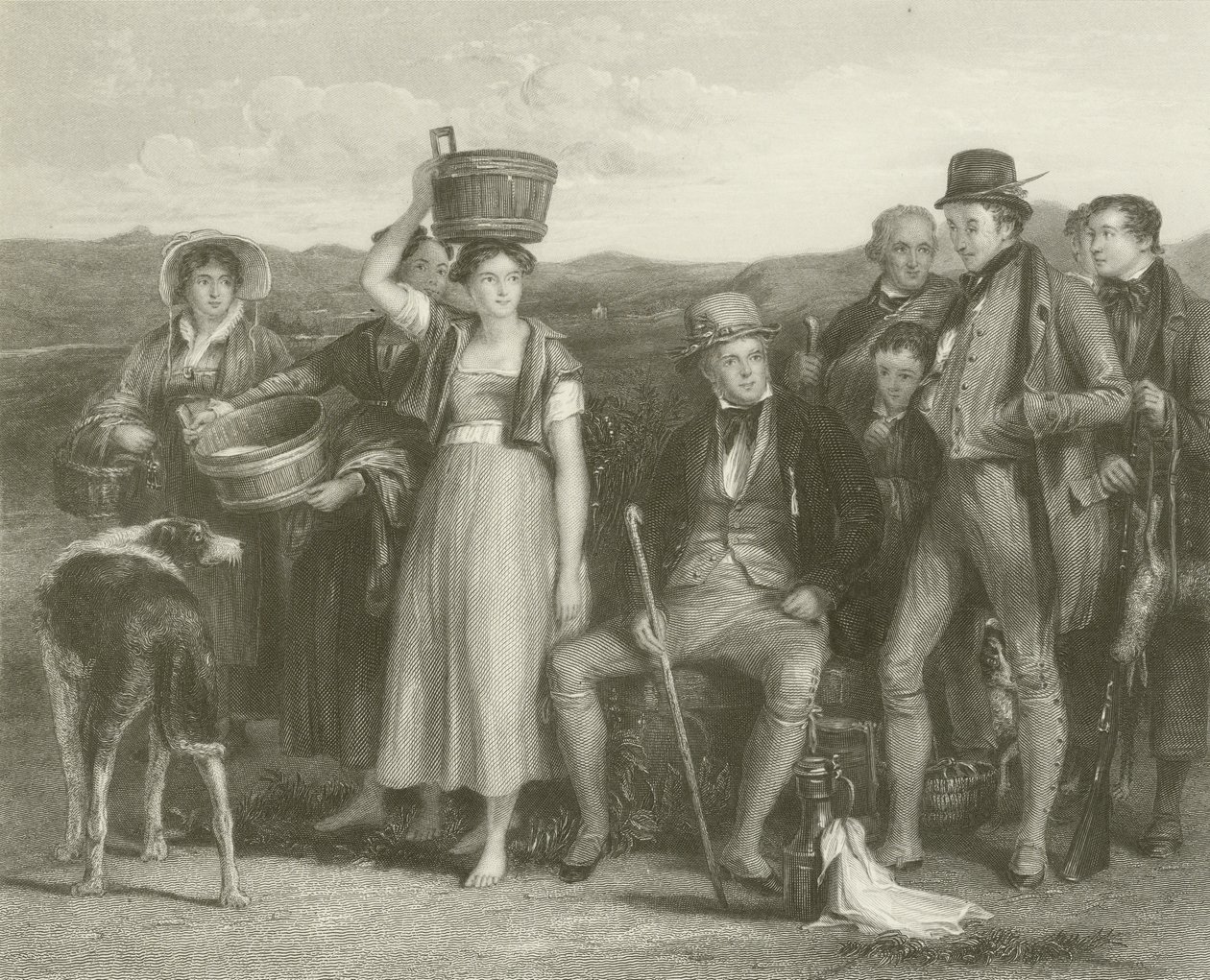 Sir Walter Scott och hans familj av David Wilkie