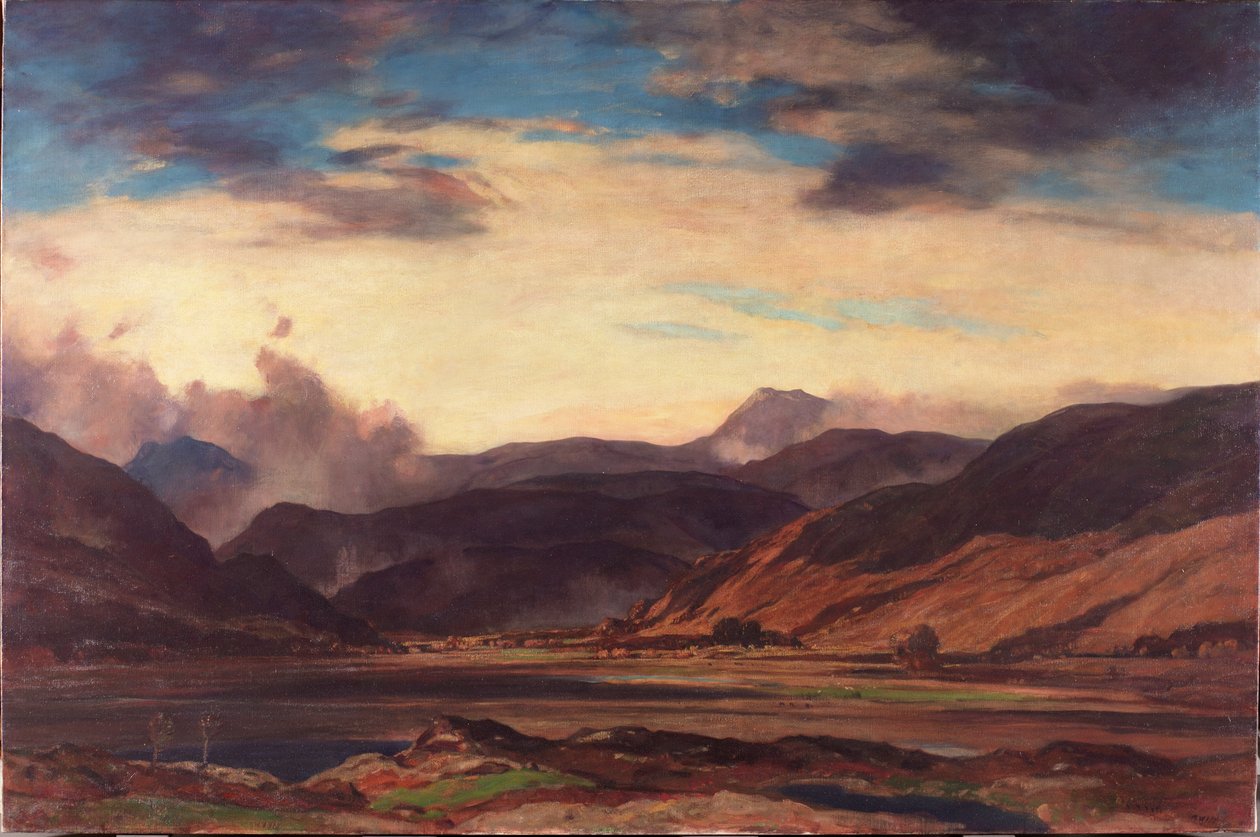 Balquhidder, Stirlingshire, ca 1916 av David Young Cameron