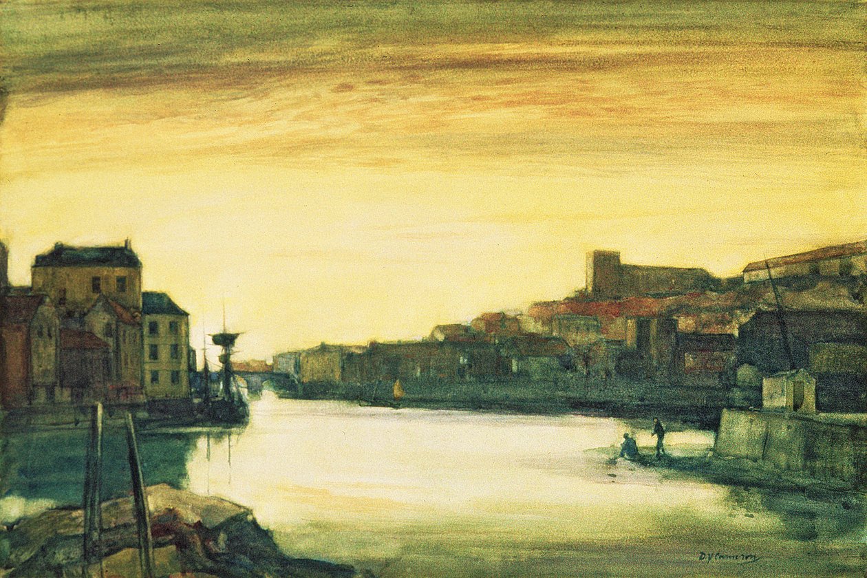 Whitby: Port Scene av David Young Cameron