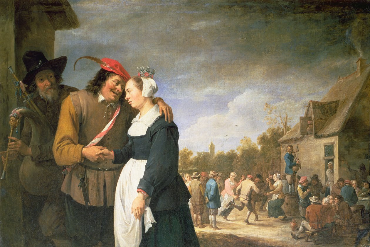 Ett bondbröllop, 1648 av David Teniers the Younger