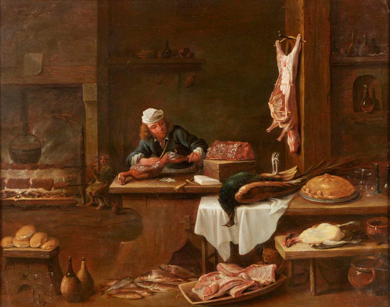 Kök i en holländsk herrgård av David Teniers the Younger