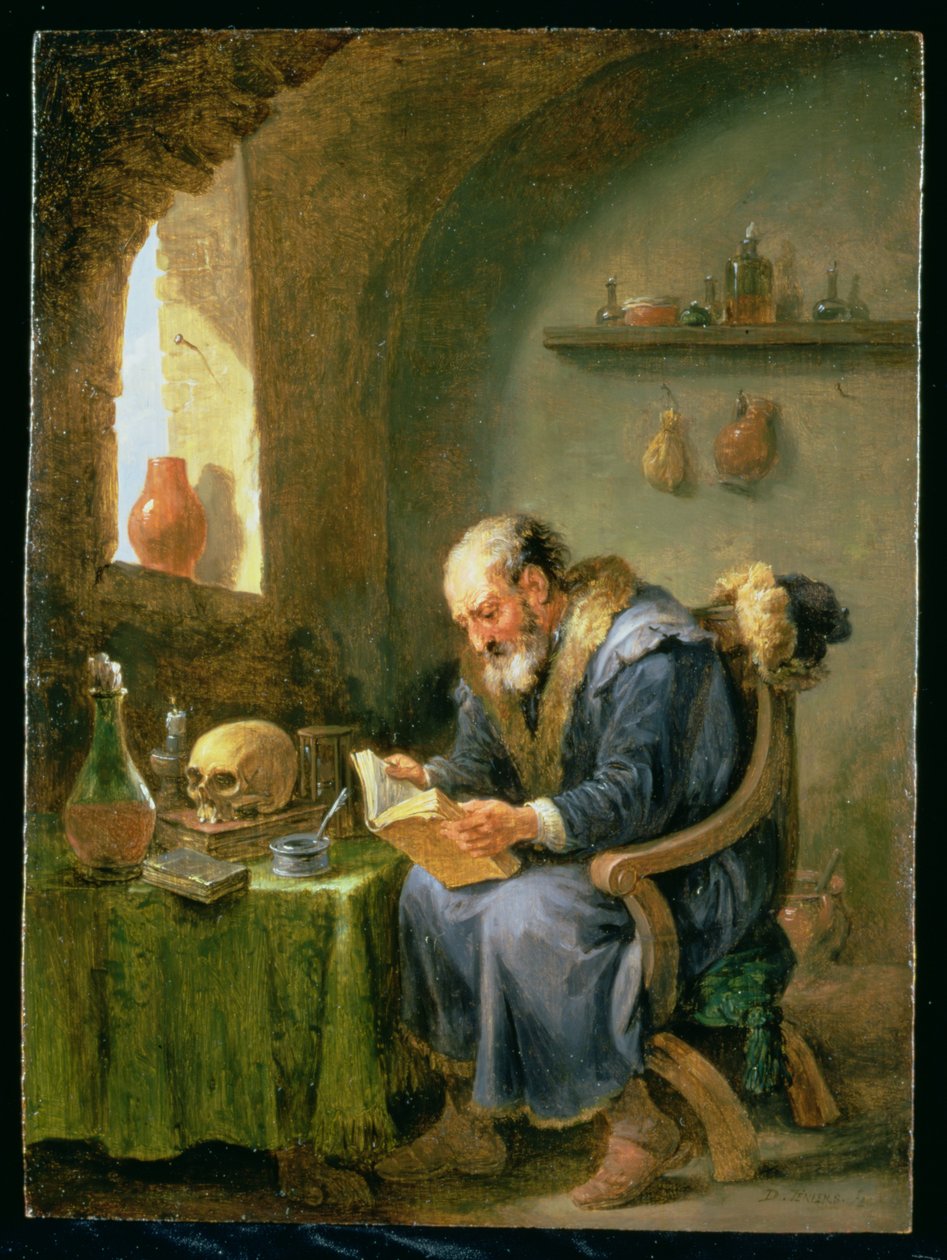 Alkemisten av David Teniers the Younger