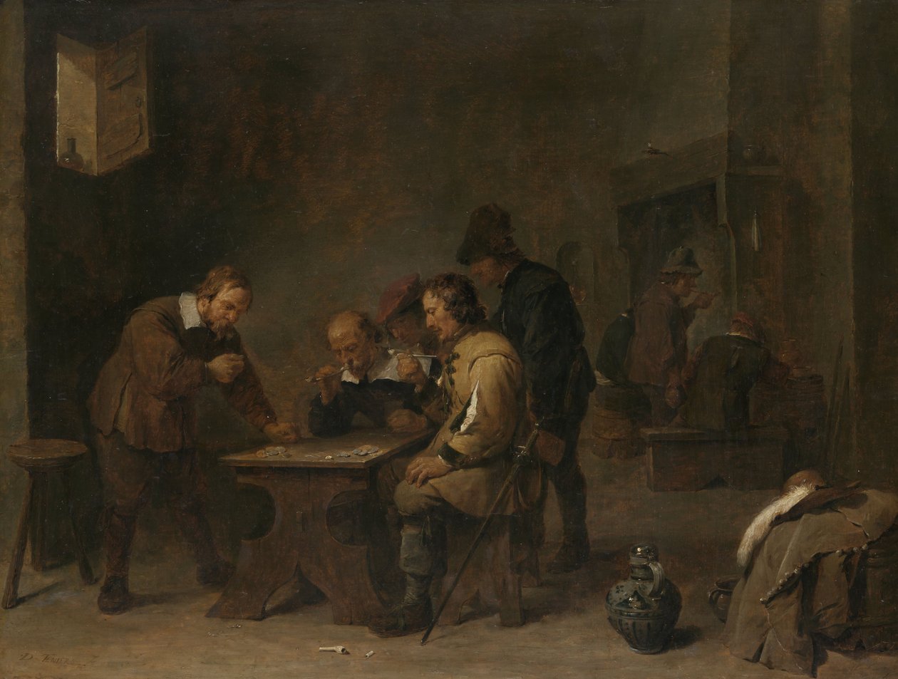 The Gamblers, ca 1640 av David Teniers the Younger