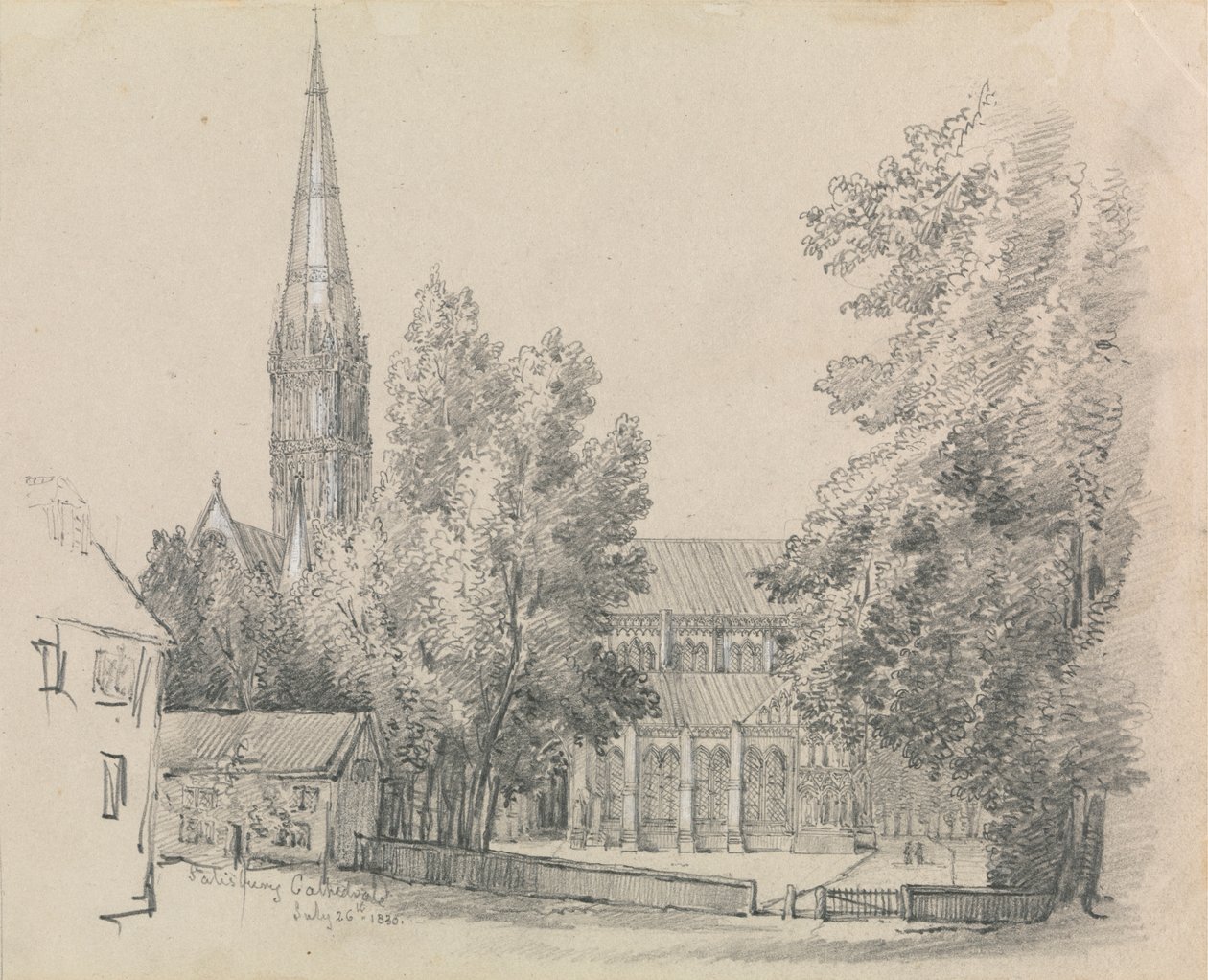 Utsikt över Salisbury Cathedral av David Charles Read