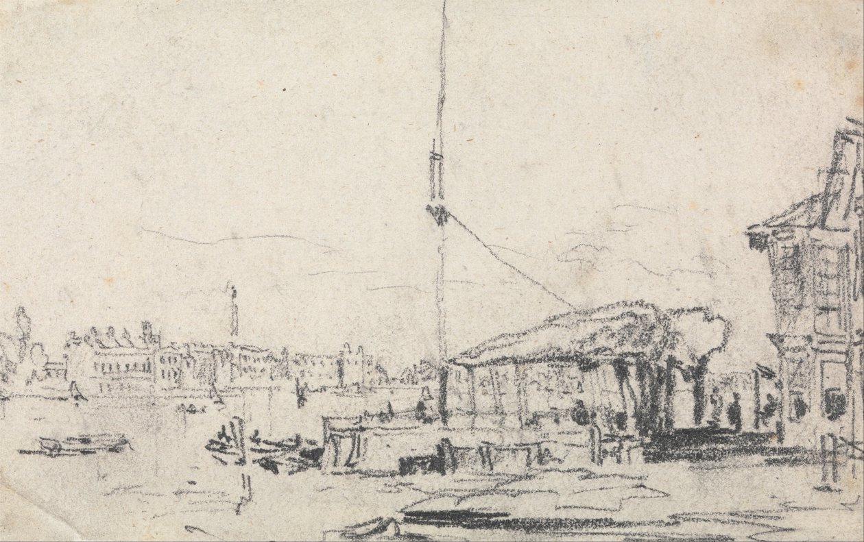 Utsikt över Schelde av David Cox