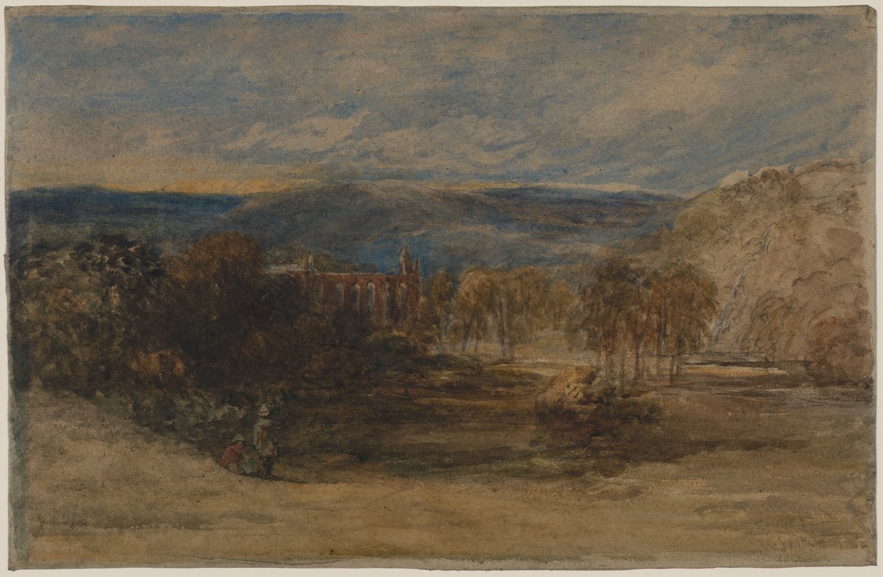 Bolton Abbey, ca. sent 1840-1857. av David Cox